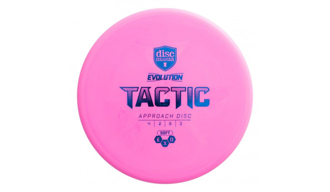 Discgolf DISCMANIA Keskmaa ketas PEHME EXO TACTIC Evolution Roosa 4/2/0/3