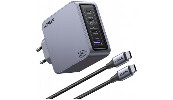Ugreen Nexode Pro Laadija 1x USB-A 3x USB-C (UGR1838)