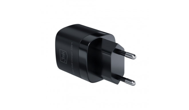 3MK Hyper GaN Charger 33W must seinalaadija