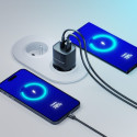 3MK Hyper GaN Charger 33W charger network. Black/Black