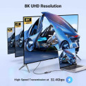 PremiumCord Adapter USB-C to DisplayPort DP1.4   8K@60Hz a 4k@120Hz