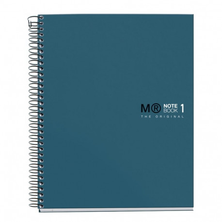 Kaustik A5 80l joon spiraal 2-ne augustus, kartong kaaned CALM OCEAN Miquelrius