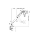 Multibrackets MB-3262 Monitora turētājs ar augstuma regulēšanu