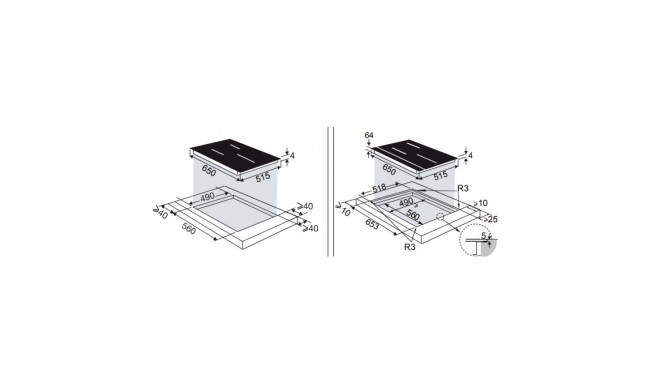 Induction hob De Dietrich