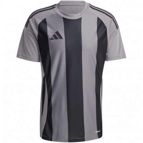 Adidas meeste särk Striped 24 Jersey IW2145 S, hall-must