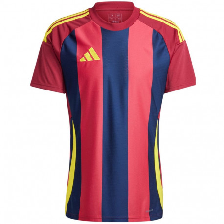Adidas meeste särk Striped 24 Jersey IW2149 S, bordopunane-tumesinine
