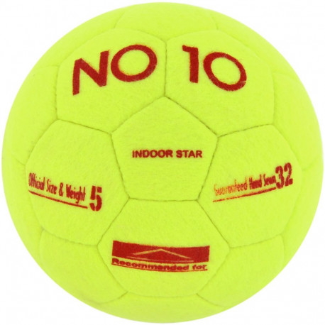 Piłka nożna NO10 Indoor Star żółta 56030 4
