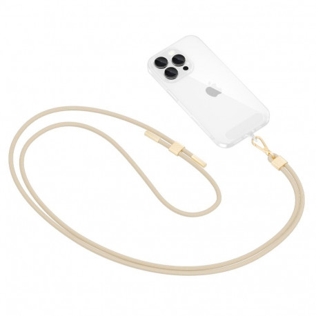 TECH-PROTECT C2S ROPE CROSSBODY STRAP BEIGE/GOLD