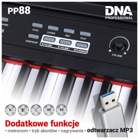 DNA digiklaver PP 88 täissuuruses klaviatuur