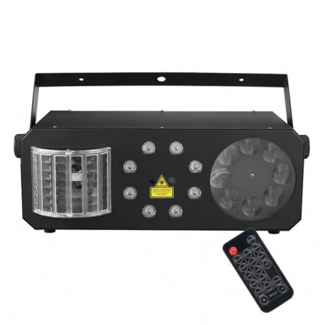 LIGHT4ME mitmefunktsiooniline valgusefekt PARTY III V2 LED derby gobo wash