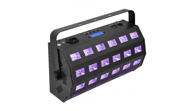LIGHT4ME ultraviolett-prožektor UV 24 + STROBE DMX