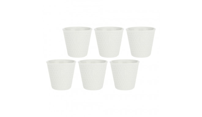 Komplekt 6 Aperegina kruusi - valge, 75 ml