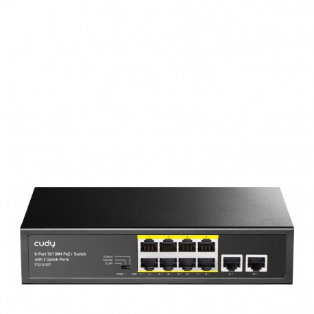 Cudy FS1010P võrgulüliti Fast Ethernet (10/100) Power over Ethernet (PoE) must