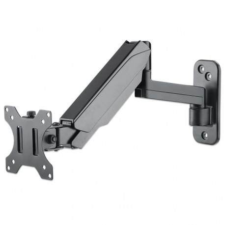 Manhattan TV & Monitor Mount, Wall, Spring Arm, 1 screen, Screen Sizes: 17-32", Black, VESA 75x75 to