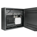 Intellinet Low-Profile 19" Wall Mount Cabinet with 4U Horizontal and 2U Vertical Rails Slim, Space-s