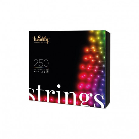 TWINKLY Strings 250 (TWS250STP-BEU) nutikad jõulupuu tuled 250 LED RGB 20 m