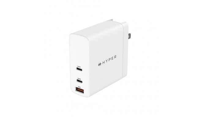 HYPER HJG140WW universaalne valge AC kiire laadimine siseruumides mobiilseadme laadija