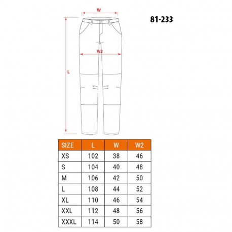 DENIM tööpüksid 5 taskuga, suurus L, must