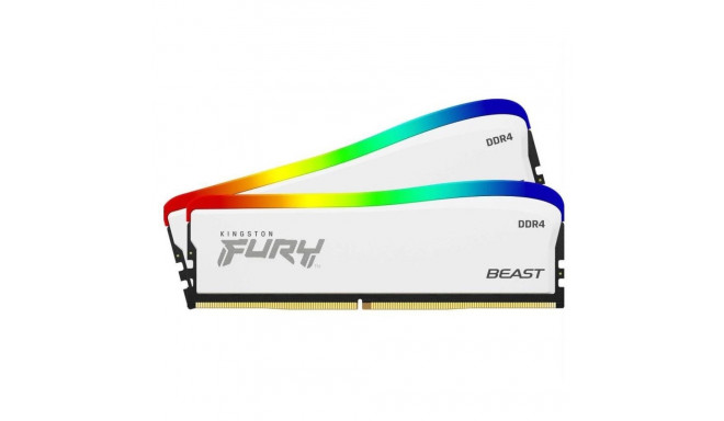 Kingston Technology FURY 32GB 3200MT/s DDR4 CL16 DIMM (Kit of 2) Beast White RGB SE