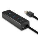 Axagon HUE-S2BP interface hub USB 3.2 Gen 1 (3.1 Gen 1) Type-A 5000 Mbit/s Black