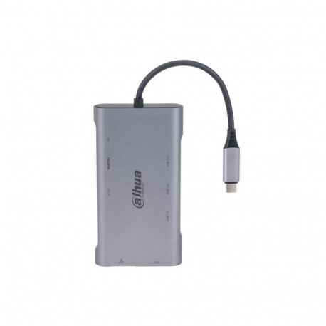 Dahua Technology 9-in-1 USB 3.1 Type-C–USB 3.0 + HDMI + RJ45 + VGA + SD/TF + PD dokkimisjaam