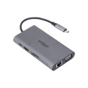 Dahua Technology 9 in 1 USB 3.1 Type-C to USB 3.0 + HDMI + RJ45 + VGA + SD/TF +PD Docking Station