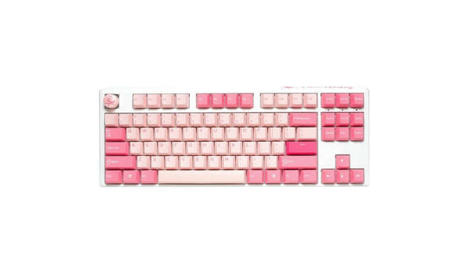 Ducky One 3 TKL mänguklaviatuur USB QWERTY inglise roosa