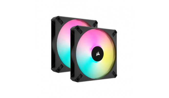 Corsair CO-9050156-WW computer cooling system Computer case Fan Black 2 pc(s)