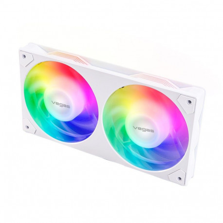 Akasa VEGAS A24 arvutikorpus, protsessori ventilaator 12 cm valge 1 tk