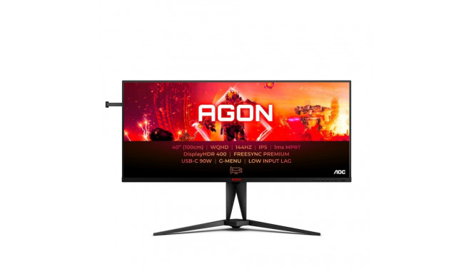 AOC AGON 5 AG405UXC arvutimonitor 100,3 cm (39,5") 3440 x 1440 pikslit Wide Quad HD LCD Must