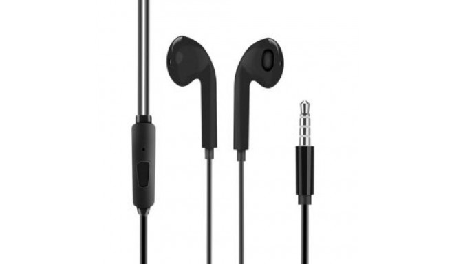 - OBAL:ME Wired Earphones 3.5mm Jack Black