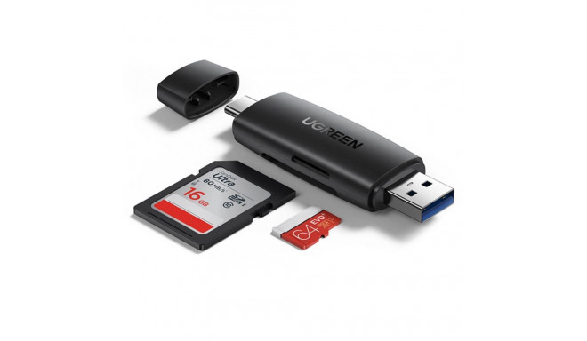 Ugreen Ugreen adapter SD / micro SD card reader (USB-A / USB-C) black (CM304)