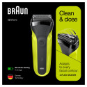 Braun Shaver 300s Operating time (max) 30 min Black/Green