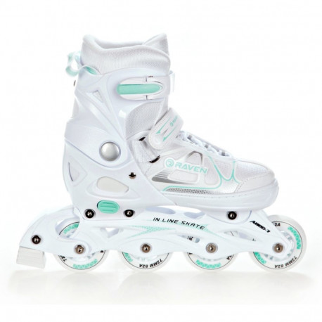 Rulluisud Raven Spirit White/Mint, 37-40
