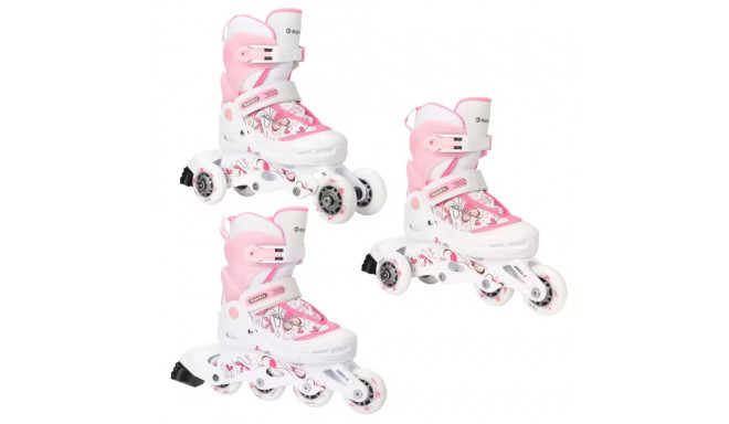 Rulluisud 3in1 Raven Laguna White/Pink, 30-33