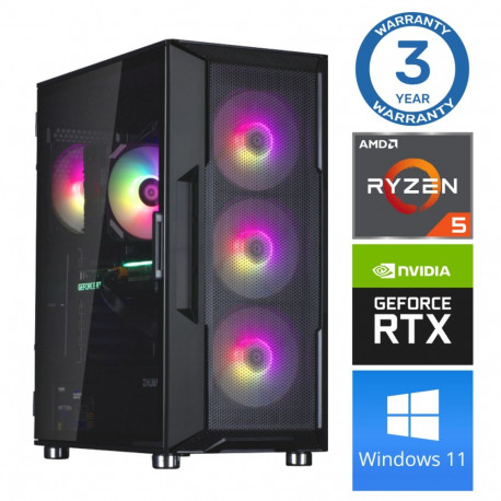 INTOP Ryzen 5 5600X 16GB 1TB SSD M.2 NVME RTX3050 6GB WIN11