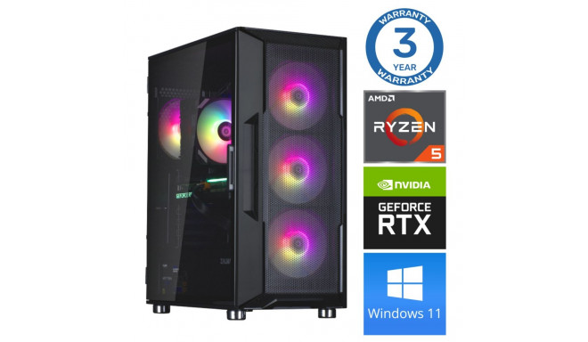 INTOP Ryzen 5 5500 16GB 250SSD M.2 NVME+2TB RTX4060 8GB WIN11