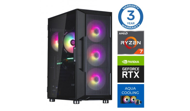 INTOP AQUA Ryzen 7 7700X 16GB DDR5 500SSD M.2 NVME RTX4060Ti 8GB no-OS