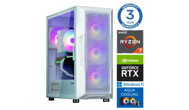 INTOP AQUA Ryzen 7 7700X 32GB DDR5 1TB SSD M.2 NVME+2TB RTX4060 8GB WIN11