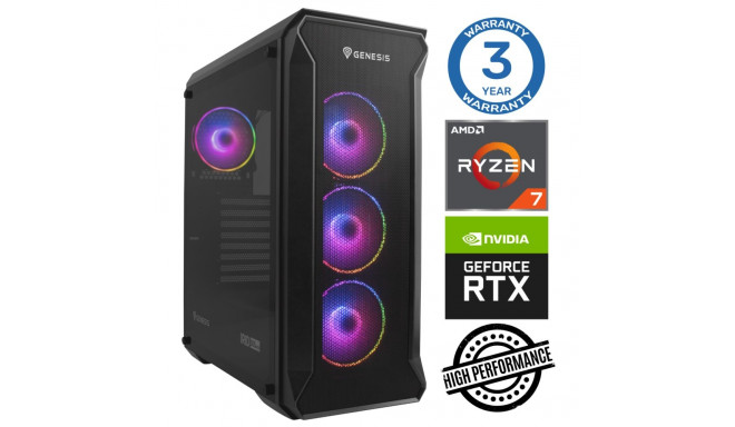 INTOP Ryzen 7 5700X 16GB 500SSD M.2 NVME+2TB RTX4060Ti 8GB no-OS