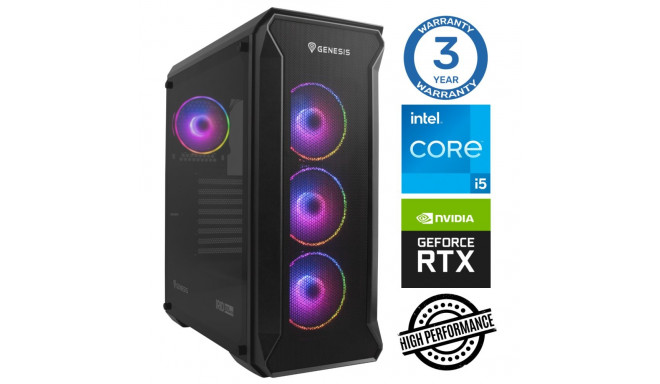 INTOP i5-12400F 32GB 1TB SSD M.2 NVME RTX4060Ti 8GB no-OS