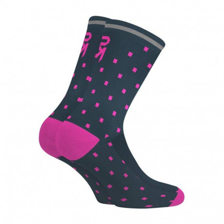 Pyöräilysukat Rock Machine Long, violetne/sinine, M (39-42)