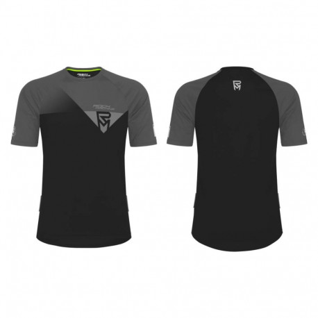 Jalgrattasärk Rock Machine Trail Jersey SS, must/hall, XL