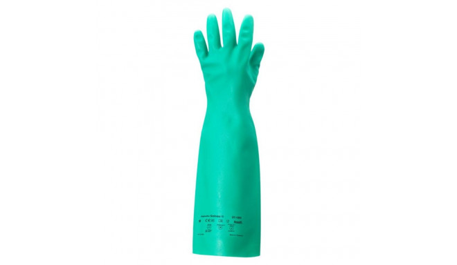 Safety chemical gloves Ansell AlphaTec® Solvex® 37-185, elbow-length, green, size 9 (12tk)