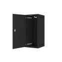 RACK CABINET 10" WALL-MOUNT 12U/280X310 FOR SELF-ASSEMBLY WITH METAL DOOR BLACK LANBERG (FLAT PACK)