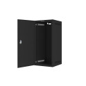 RACK CABINET 10" WALL-MOUNT 12U/280X310 FOR SELF-ASSEMBLY WITH METAL DOOR BLACK LANBERG (FLAT PACK)