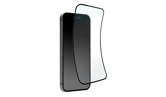 Puro Flexible Glass D3O Hybrid Glass with Black Frame for iPhone 16 Plus / iPhone 15 Pro Max / iPhon