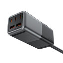 Acefast Z2 GaN 75W PD desktop charger 3x USB-C 2x USB-A - black and gray