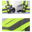 Adjustable reflective harness for a running bike - orange