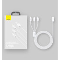 Baseus Superior 3in1 USB cable - Lightning / USB Type C / micro USB 3.5 A 1.5 m blue (CAMLTYS-03)